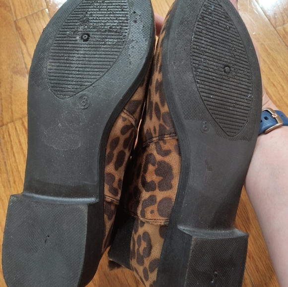 Leopard print ankle boots, size 8, dark brown/black - Picture 6 of 6
